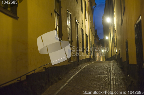 Image of Gamla Stan at night