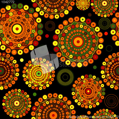 Image of Black abstract seamless pattern