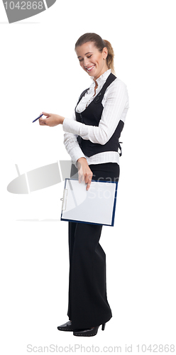 Image of Business woman laughing