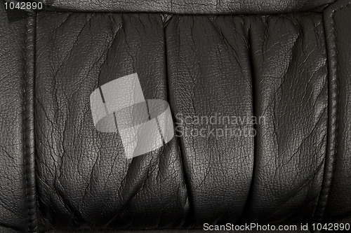 Image of black natural leather 