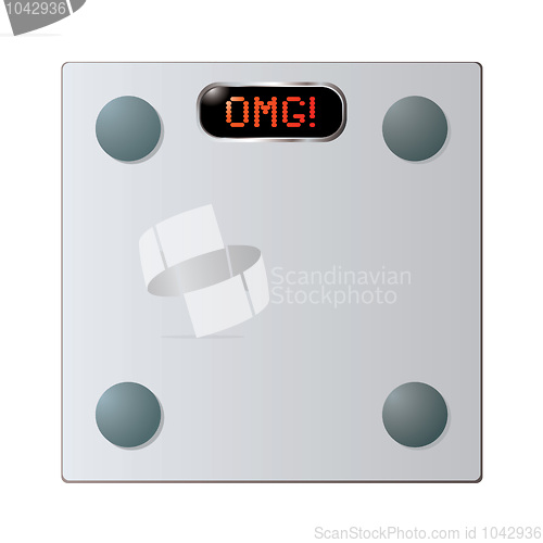 Image of Glass bathroom scales