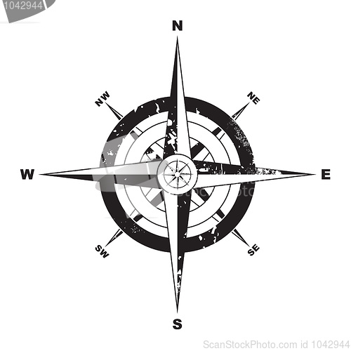 Image of Grunge compass