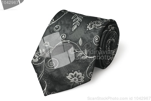 Image of Fashion silk necktie isolated on white background