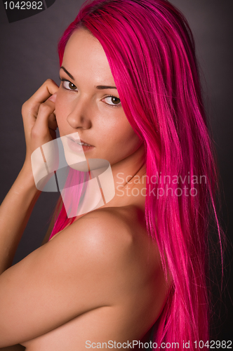 Image of Pink hair