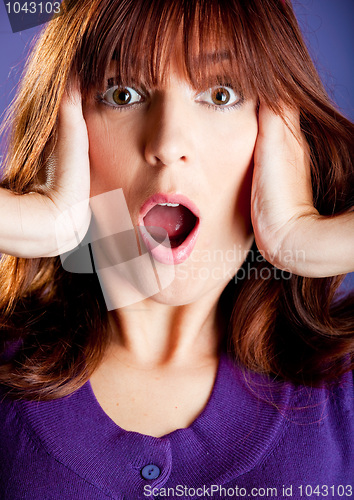 Image of Astonished woman