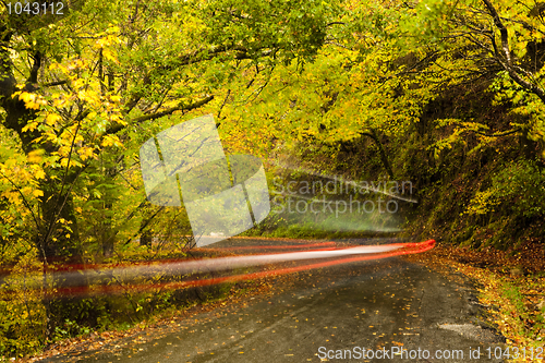 Image of Car moving fast