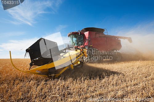 Image of Working combine