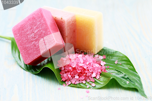 Image of lovely fruity soaps and bath salt