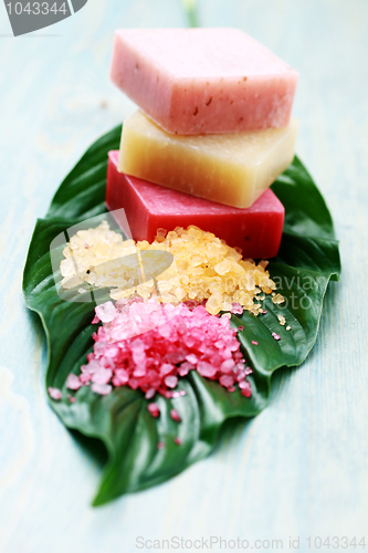 Image of lovely fruity soaps and bath salt