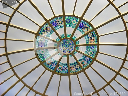 Image of Glass architecture details on dome