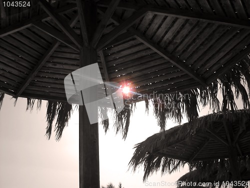 Image of Sun through sunshade