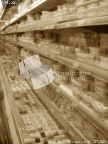 Image of Food store shelf