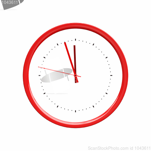 Image of clock red