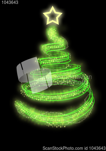 Image of neon light christmas tree 