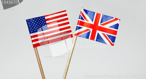 Image of British and American flags