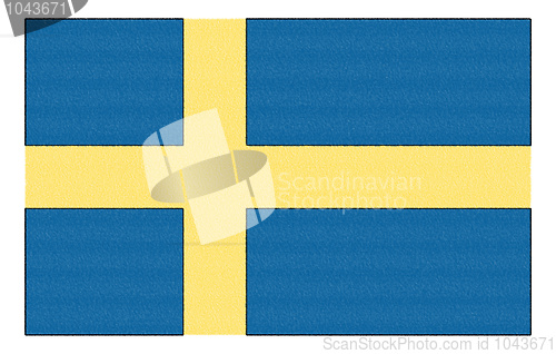 Image of The national flag of Sweden