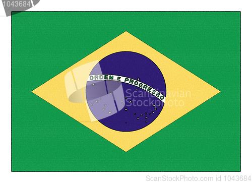Image of The national flag of Brazil