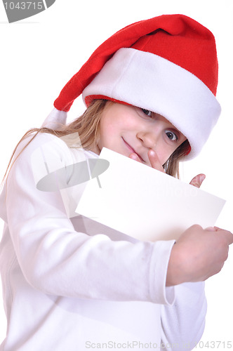 Image of Santa child with a banner