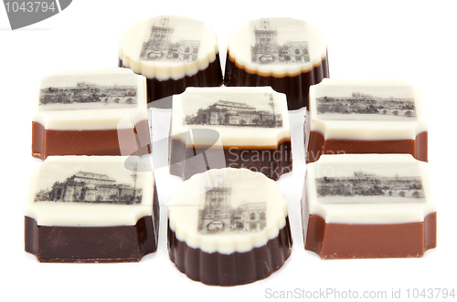 Image of Chocolate sweetmeats with type of the Prague