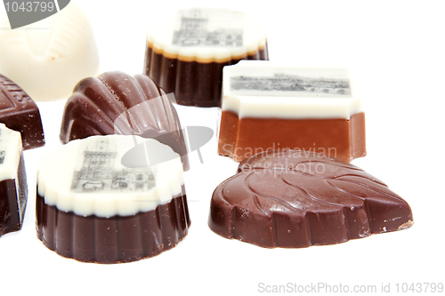 Image of Chocolate sweetmeats with type of the Prague