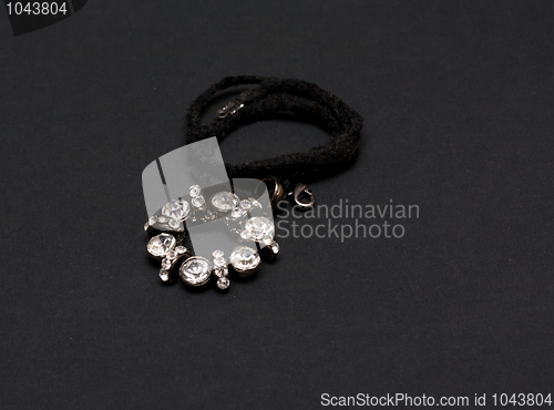 Image of Lavaliere with transparent crystal 