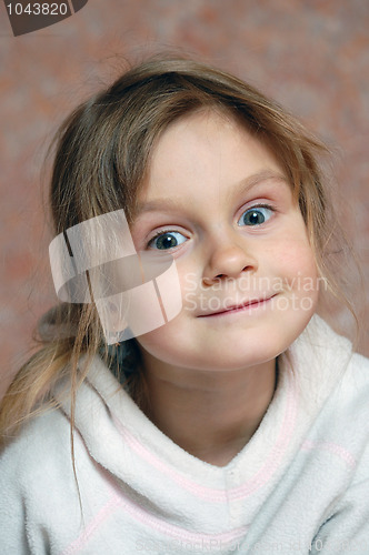 Image of curious cute little girl