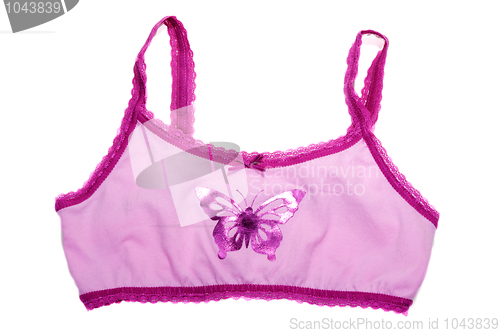 Image of Bra with pattern butterfly