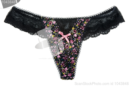 Image of Black feminine panties