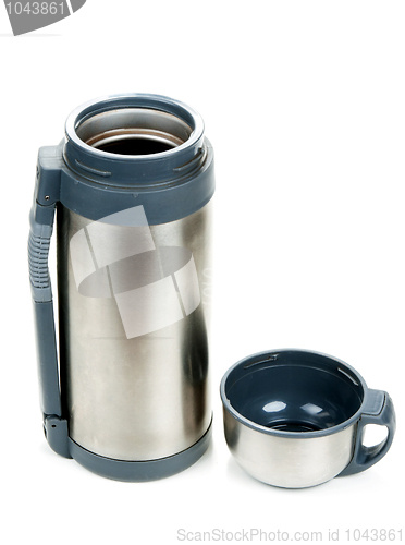 Image of Steel thermos with cup insulated