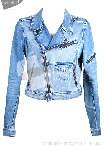 Image of Jeans jacket in zipper