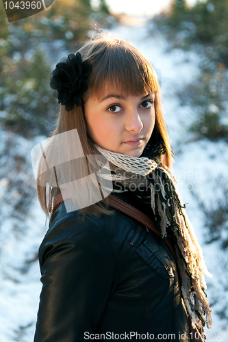 Image of Portrait of the young beautiful girl