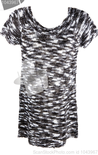 Image of Knitted feminine black gown