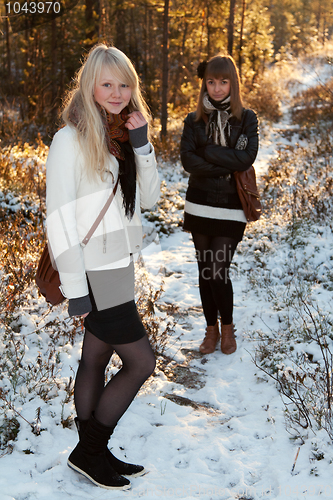 Image of Two beautiful young girls