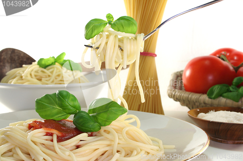 Image of Spaghetti on a fork