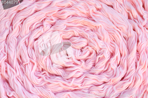 Image of Detail of dyed wool  - bac