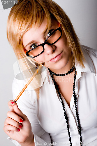 Image of young businesswoman
