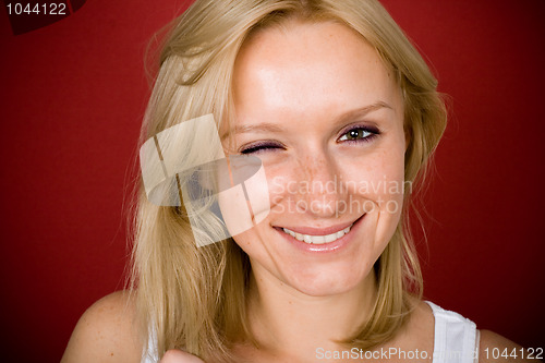 Image of pretty blonde woman