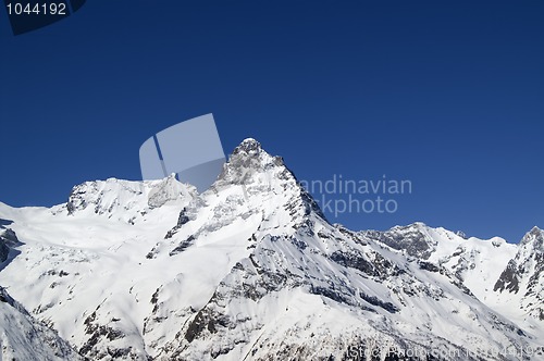 Image of Caucasus Mountains. Dombay, Belalakaya.
