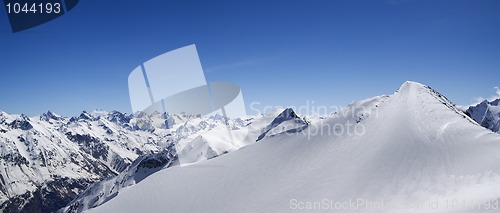 Image of Mountain panorama. Caucasus, Dombay.
