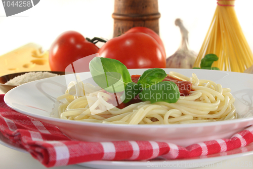 Image of Spaghetti with tomato sauce