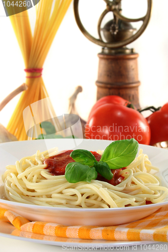 Image of Spaghetti with tomato sauce