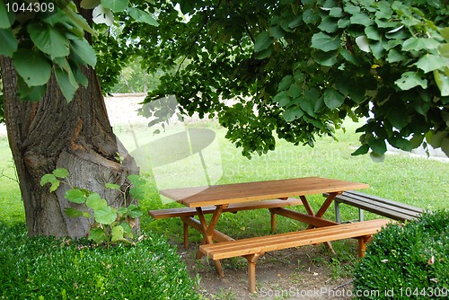 Image of Table in garden