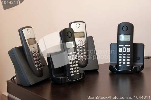 Image of Phones on holders