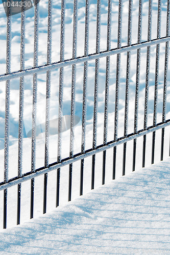 Image of Frost on fence