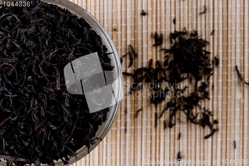 Image of high quality black tea in glass 