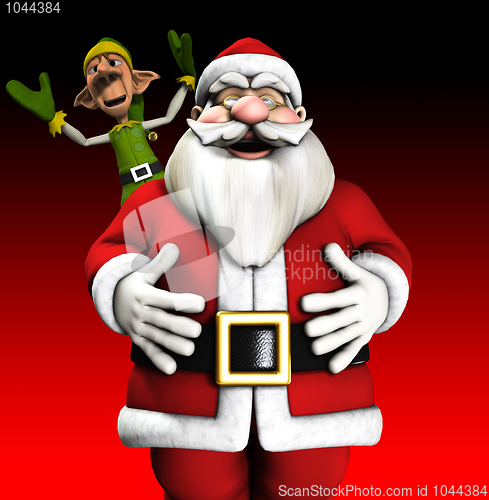 Image of Santa And Elf 