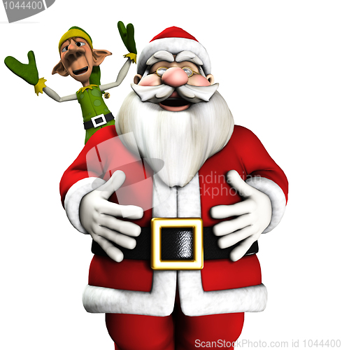 Image of Santa And Elf 