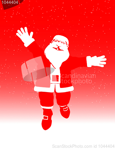 Image of Toon Santa Jumping 