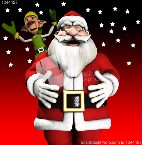 Image of Santa And Elf 