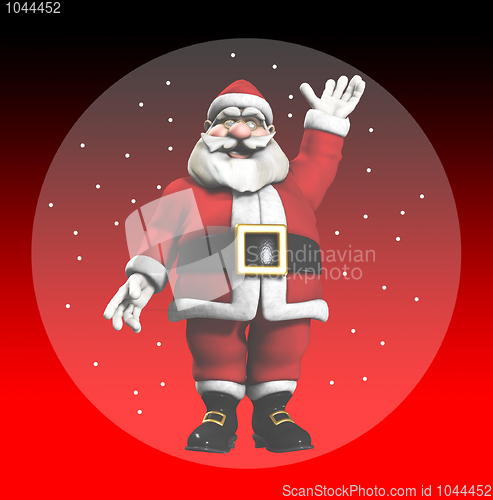 Image of Santa In A Globe